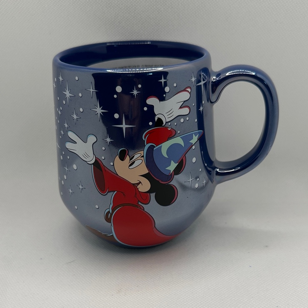 Disney Mickey Sorcerer Ceramic Mug in Navy Blue and Red